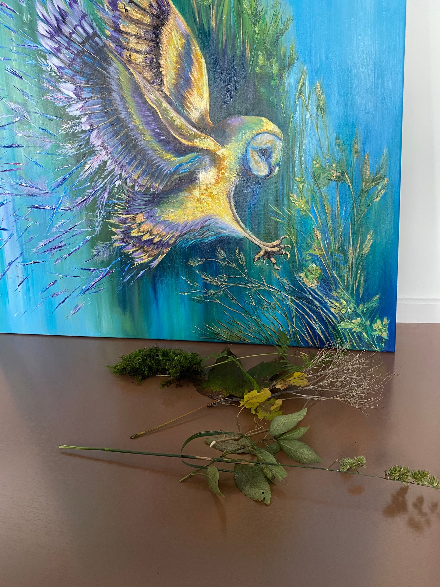 ‘Shards of Feathers’ Original on Canvas