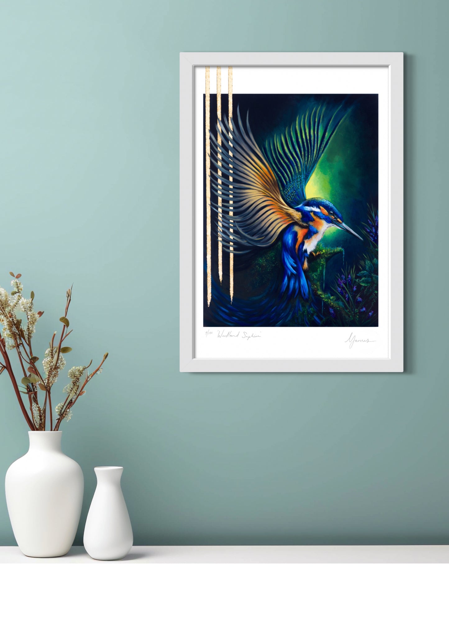 ‘Woodland Sapphire’ Fine Art Print