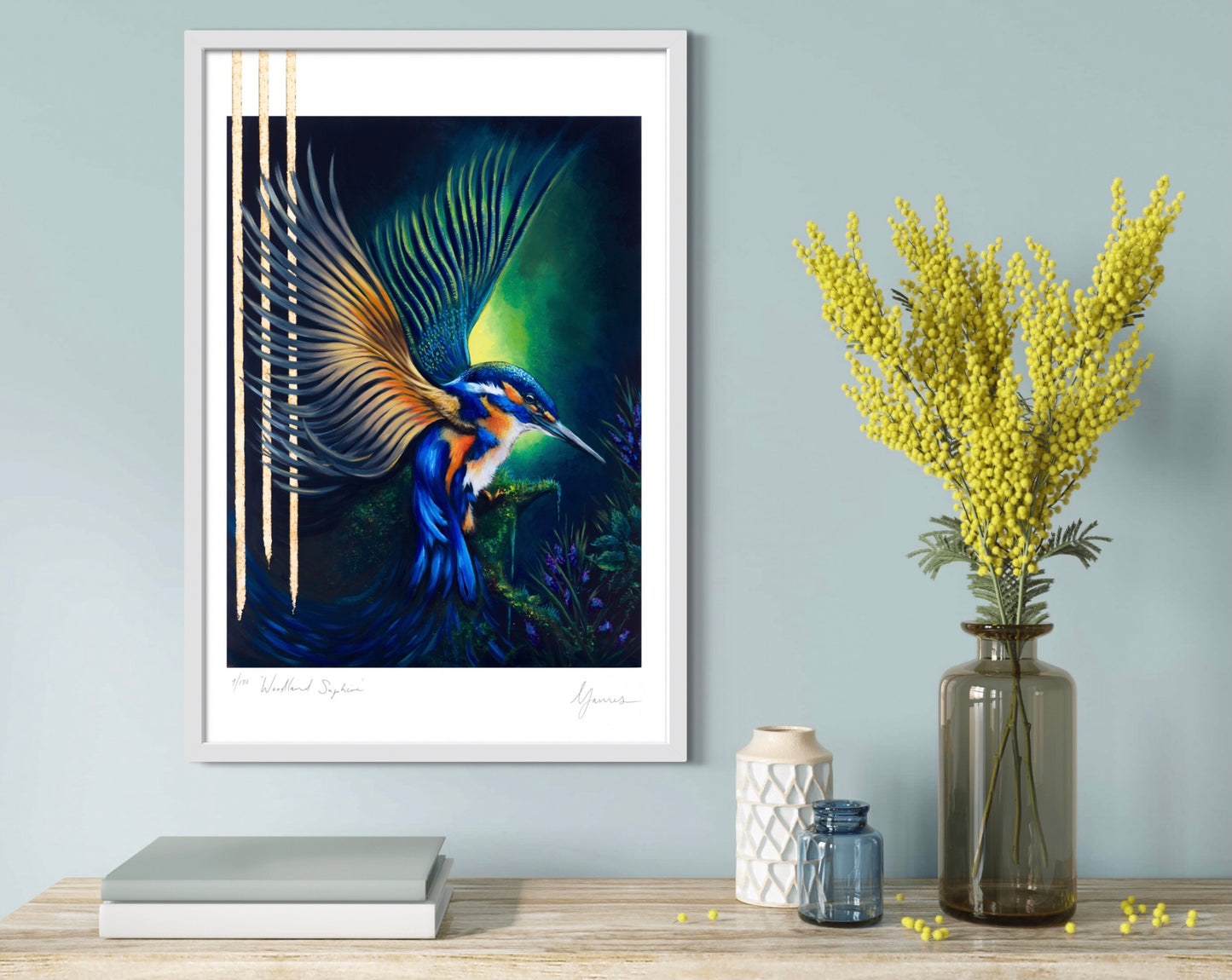 ‘Woodland Sapphire’ Fine Art Print